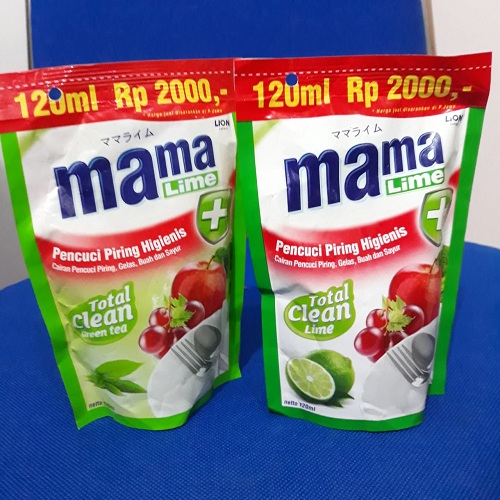 Mama Lime Sabun Cuci Piring Termurah Kemasan Refill Pouch 120ml - A